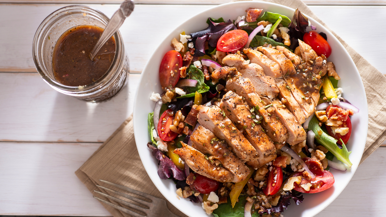 Greek Salad with Grilled Chicken Recipe