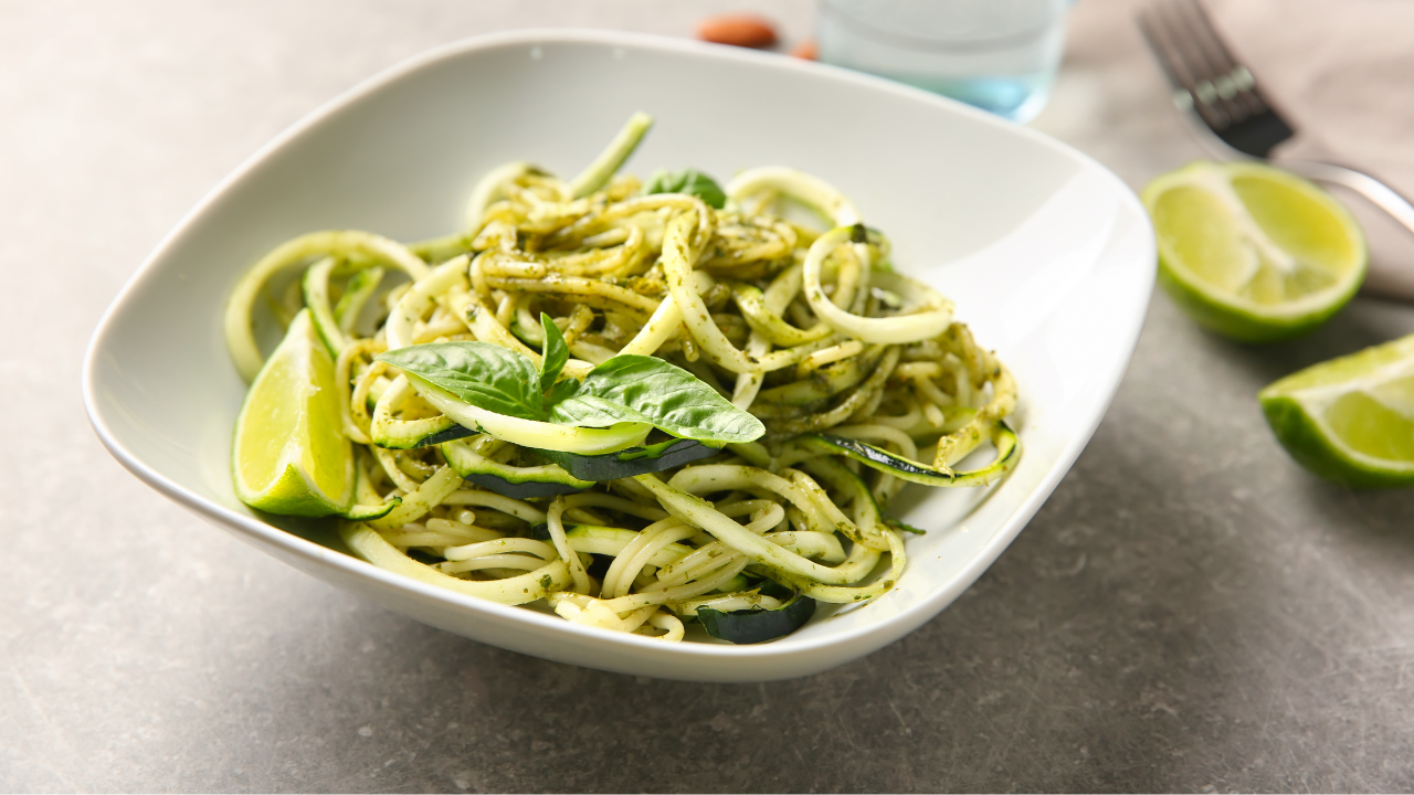 Zucchini Noodles with Pesto Recipe