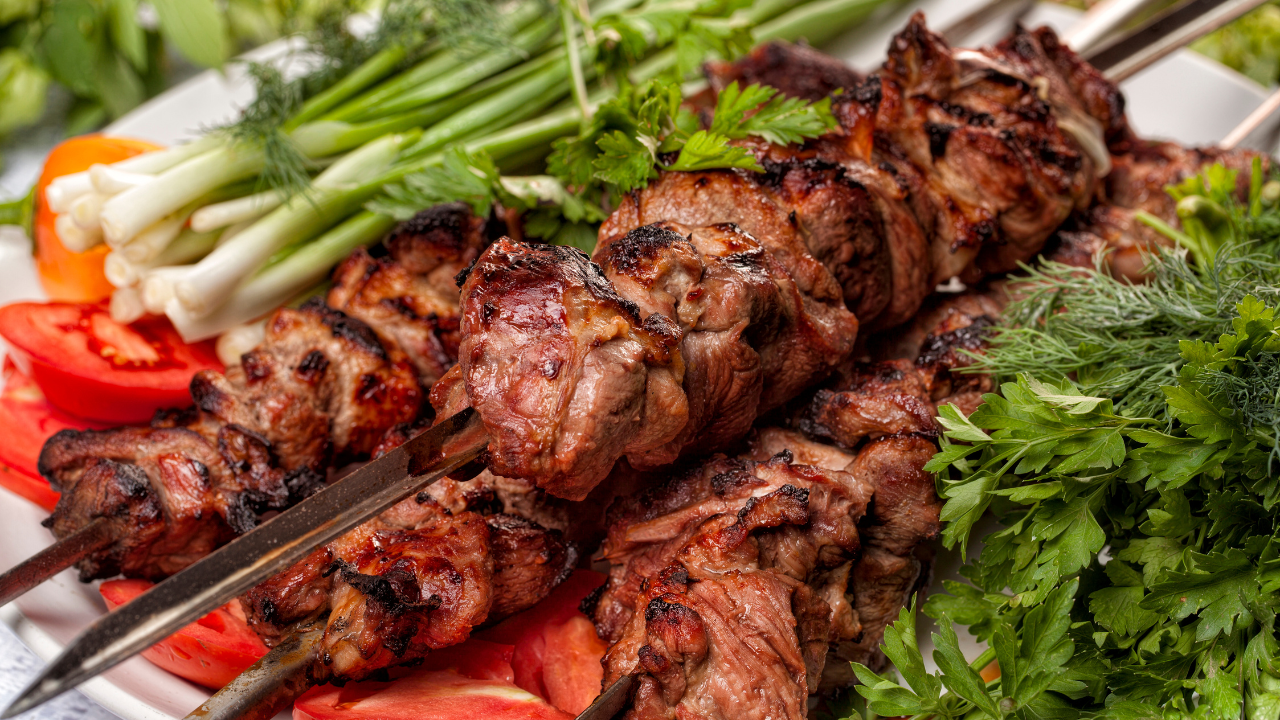 Recipe for Grilled Lamb Kebabs with Lemon and Garlic