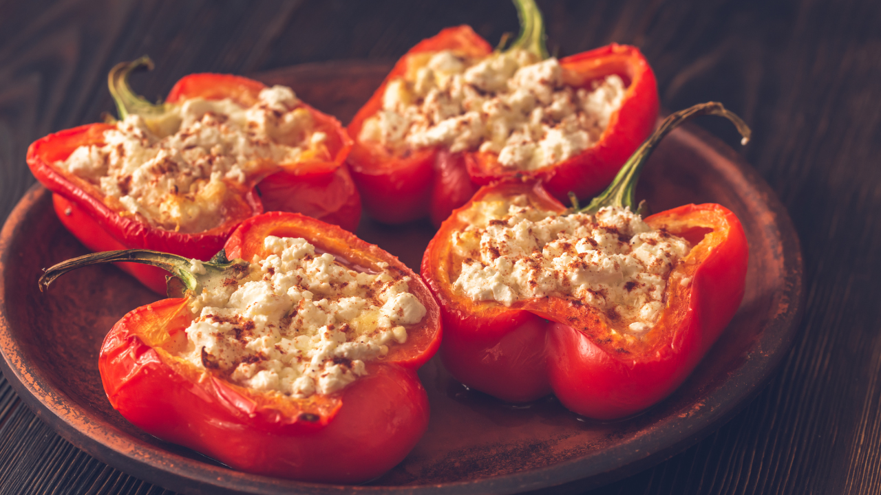 Lamb and Feta Stuffed Peppers Recipe