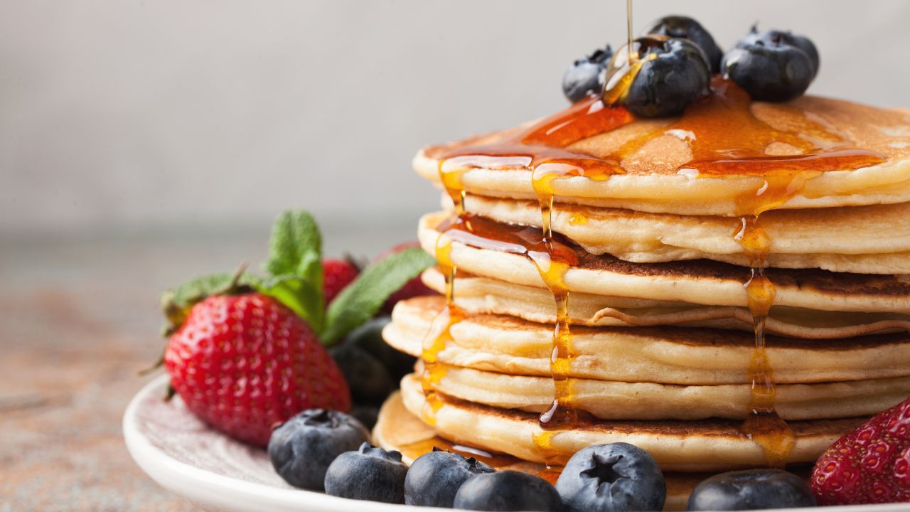 Homemade Blueberry Pancakes