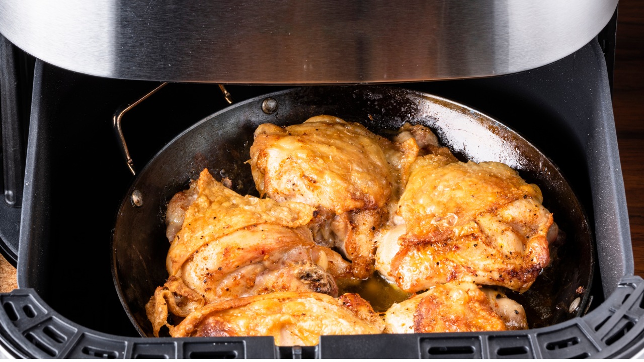 Air Fryer Chicken Thigh Recipe with Honey Glaze