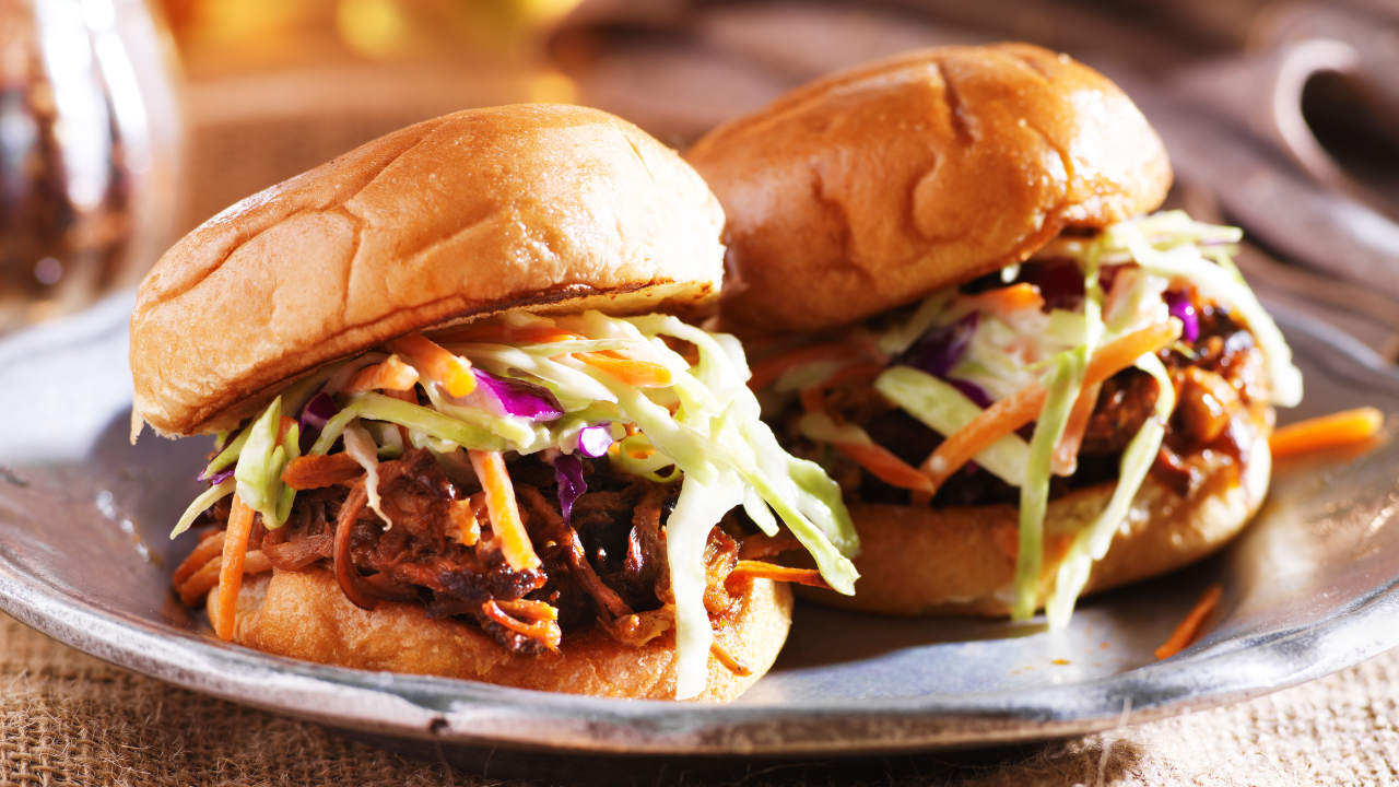 BBQ Pork Sandwich Recipe with Pickles and Slaw