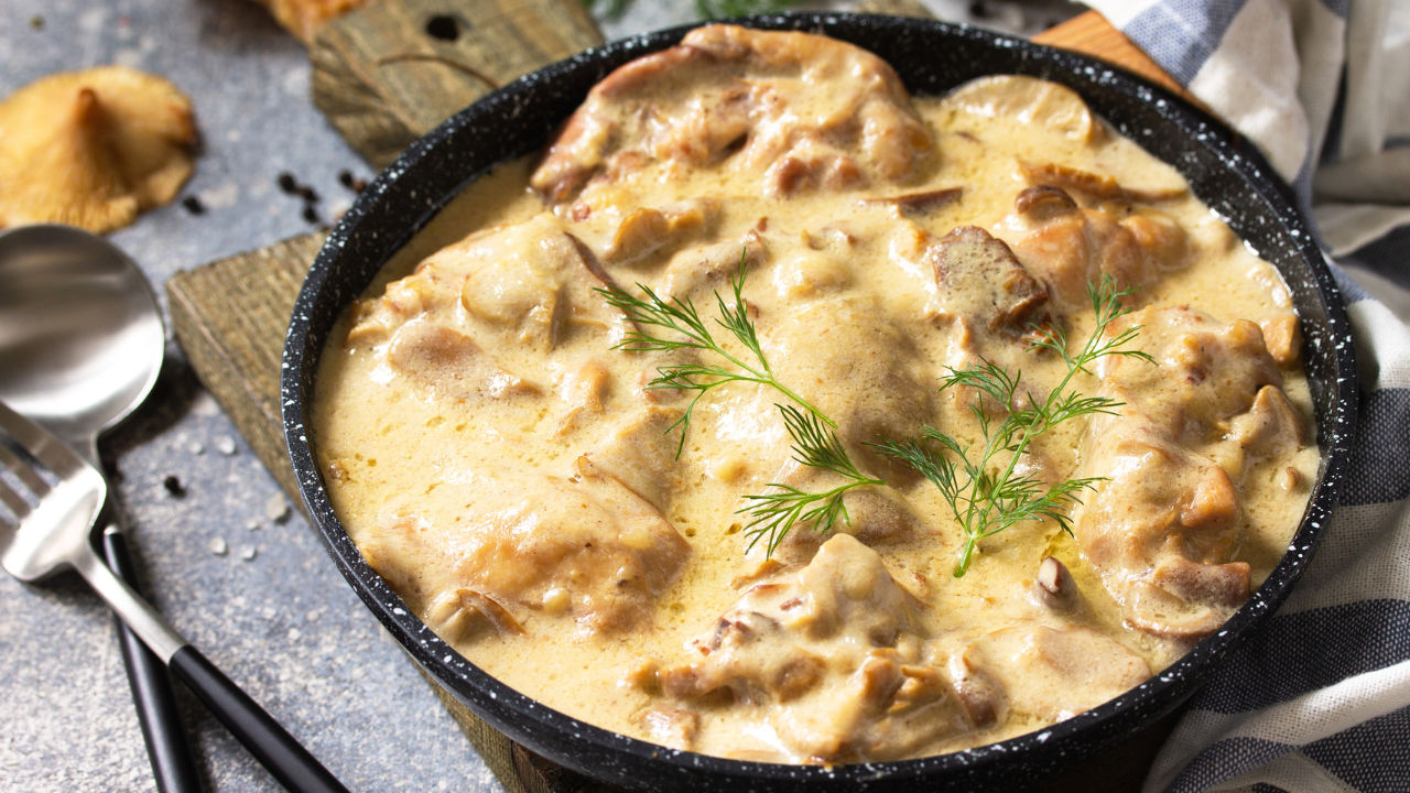 Creamy Pork Stroganoff Recipe with Mushrooms