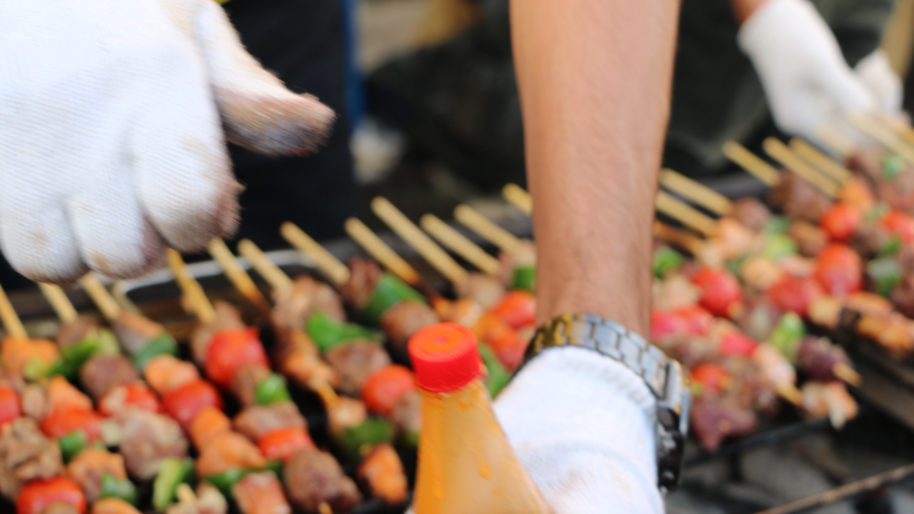 Grilled Lamb Skewers Recipe with Lemon and Garlic