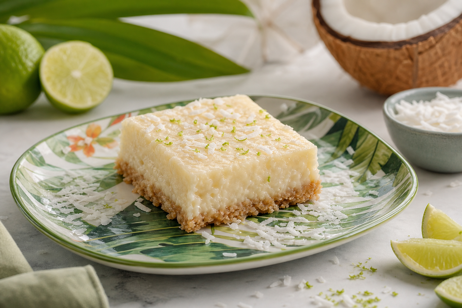 No-Bake Coconut Lime Bars