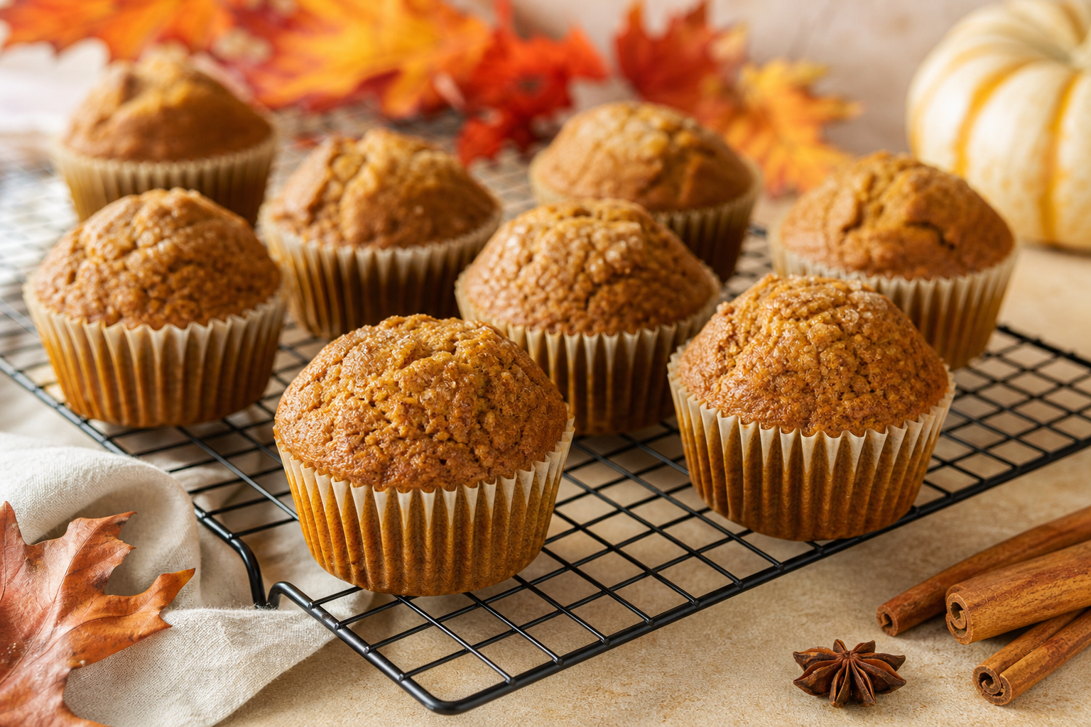 Chai-Spiced Pumpkin Muffins