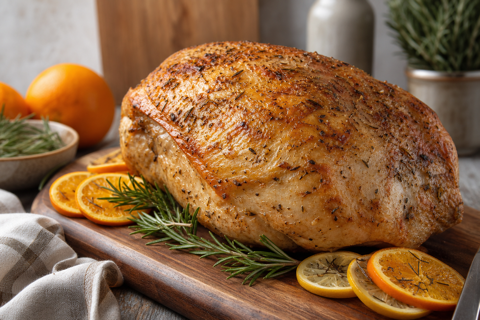 Herb and Citrus Brined Turkey Breast