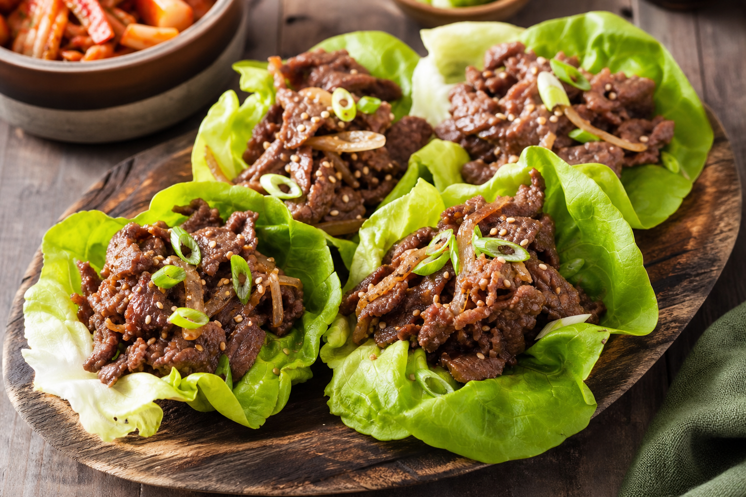 Korean-Style Beef Bulgogi Lettuce Wraps