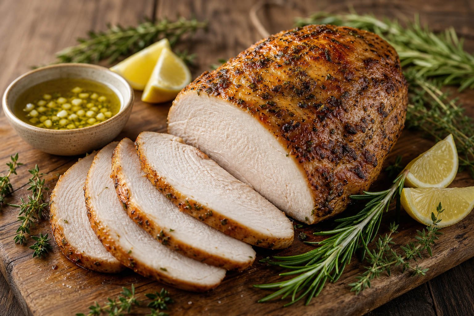 Mediterranean Herb-Rubbed Roast Turkey Breast