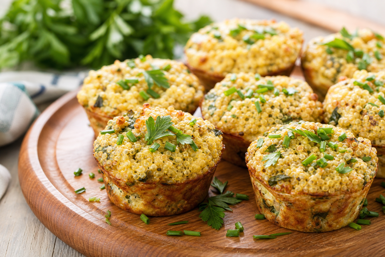 Savory Quinoa and Herb Breakfast Muffins
