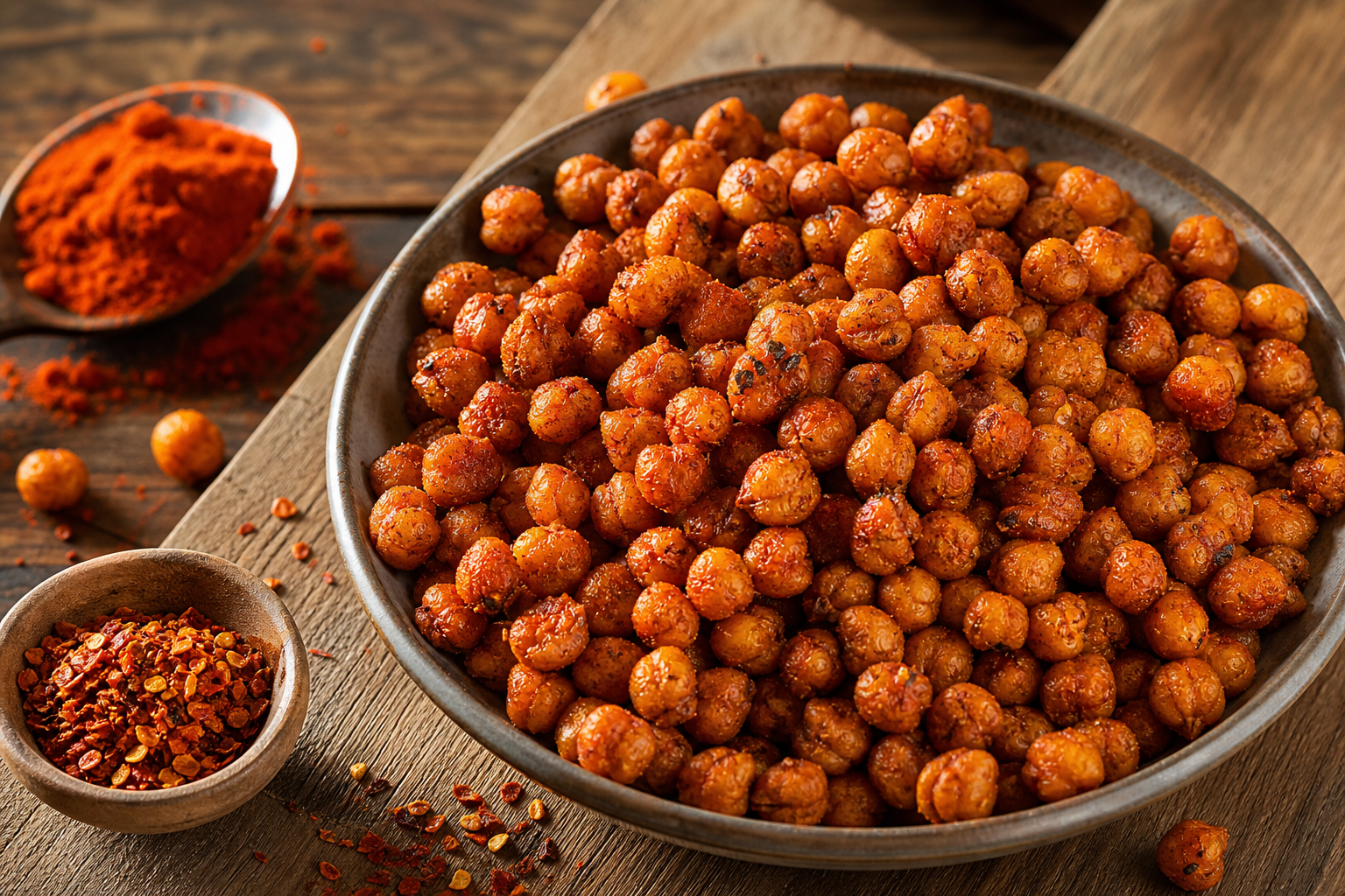 Smoky Paprika Roasted Chickpeas: A Crunchy Spicy Snack
