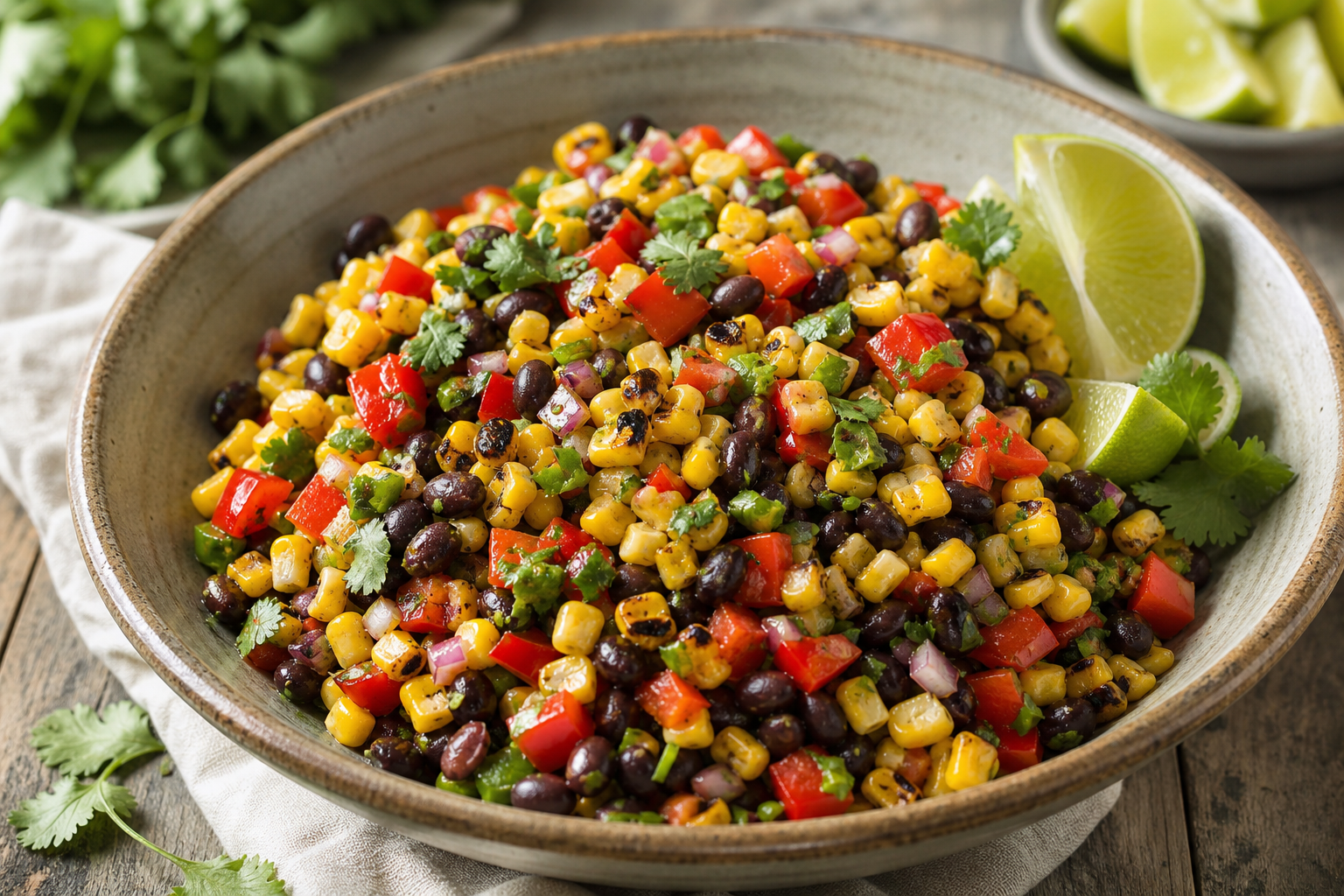 Southwest Grilled Corn and Black Bean Salad