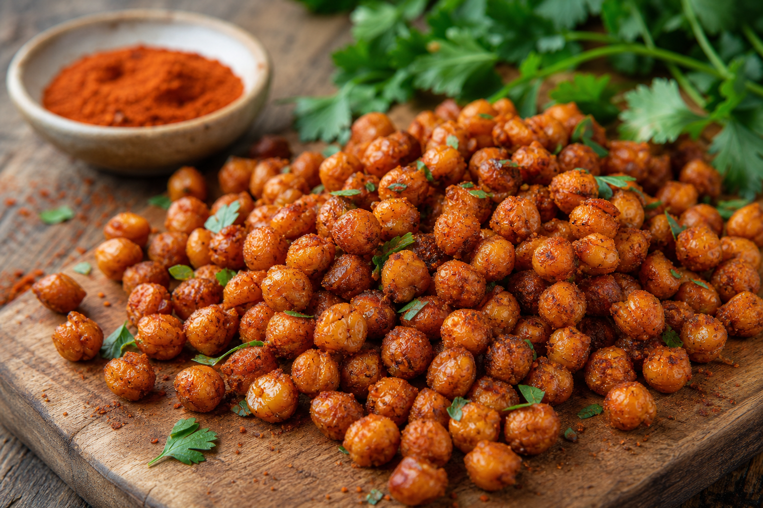 Spicy Roasted Chickpeas with Smoked Paprika