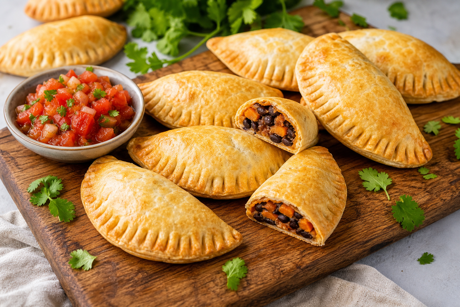 Sweet Potato and Black Bean Empanadas