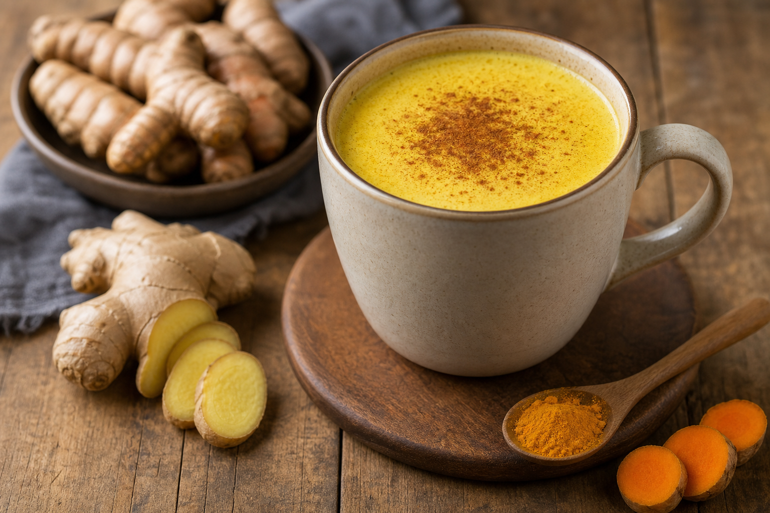 Turmeric Ginger Golden Milk Latte