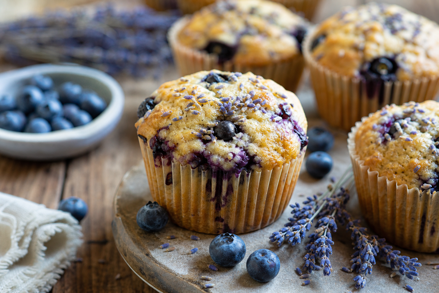 Blueberry Lavender Muffins