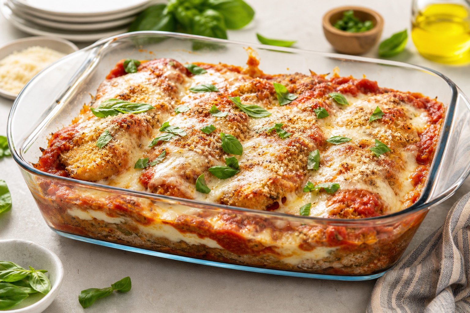Classic Chicken Parmesan Casserole