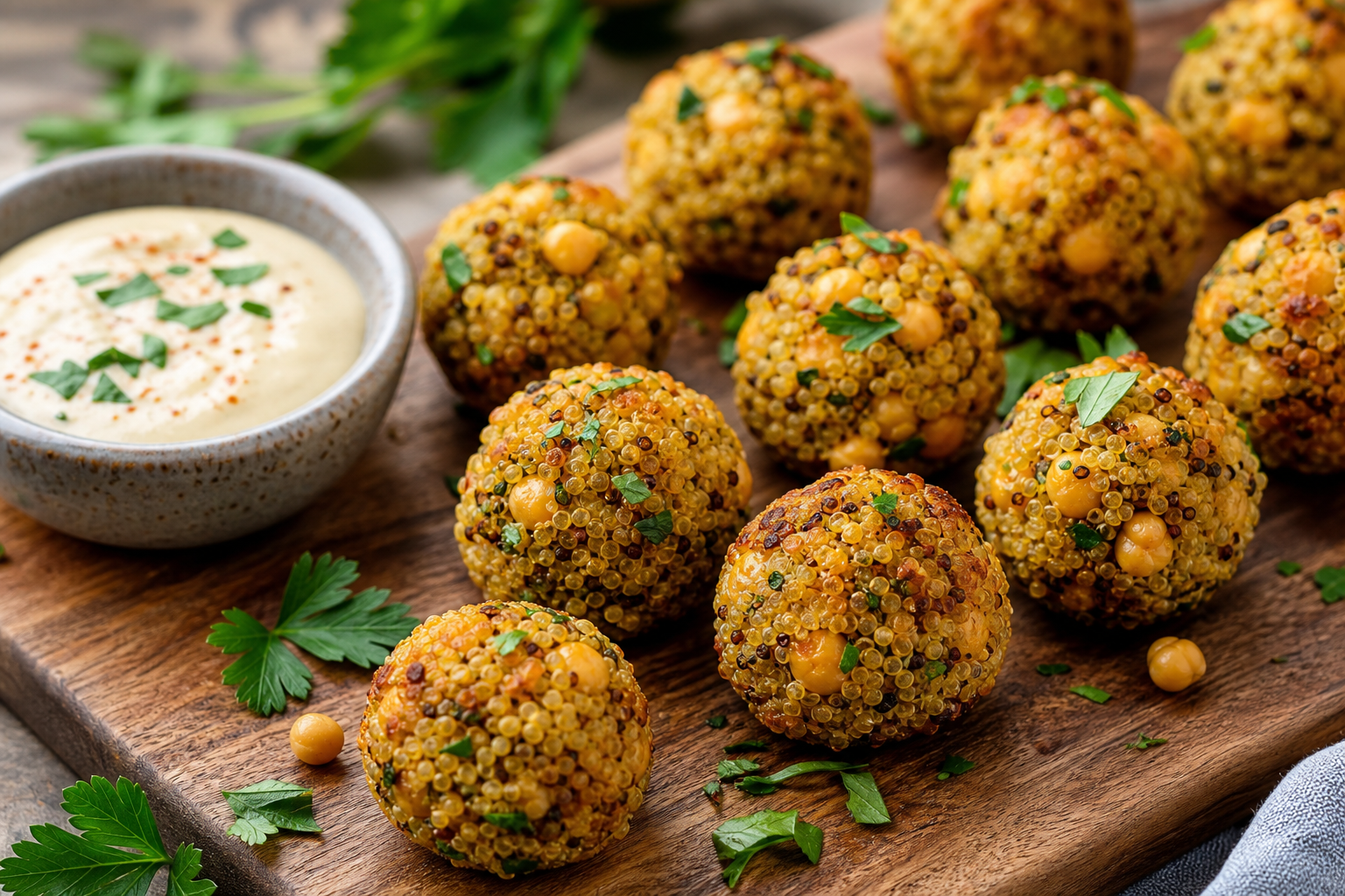 Roasted Chickpea and Quinoa Snack Bites