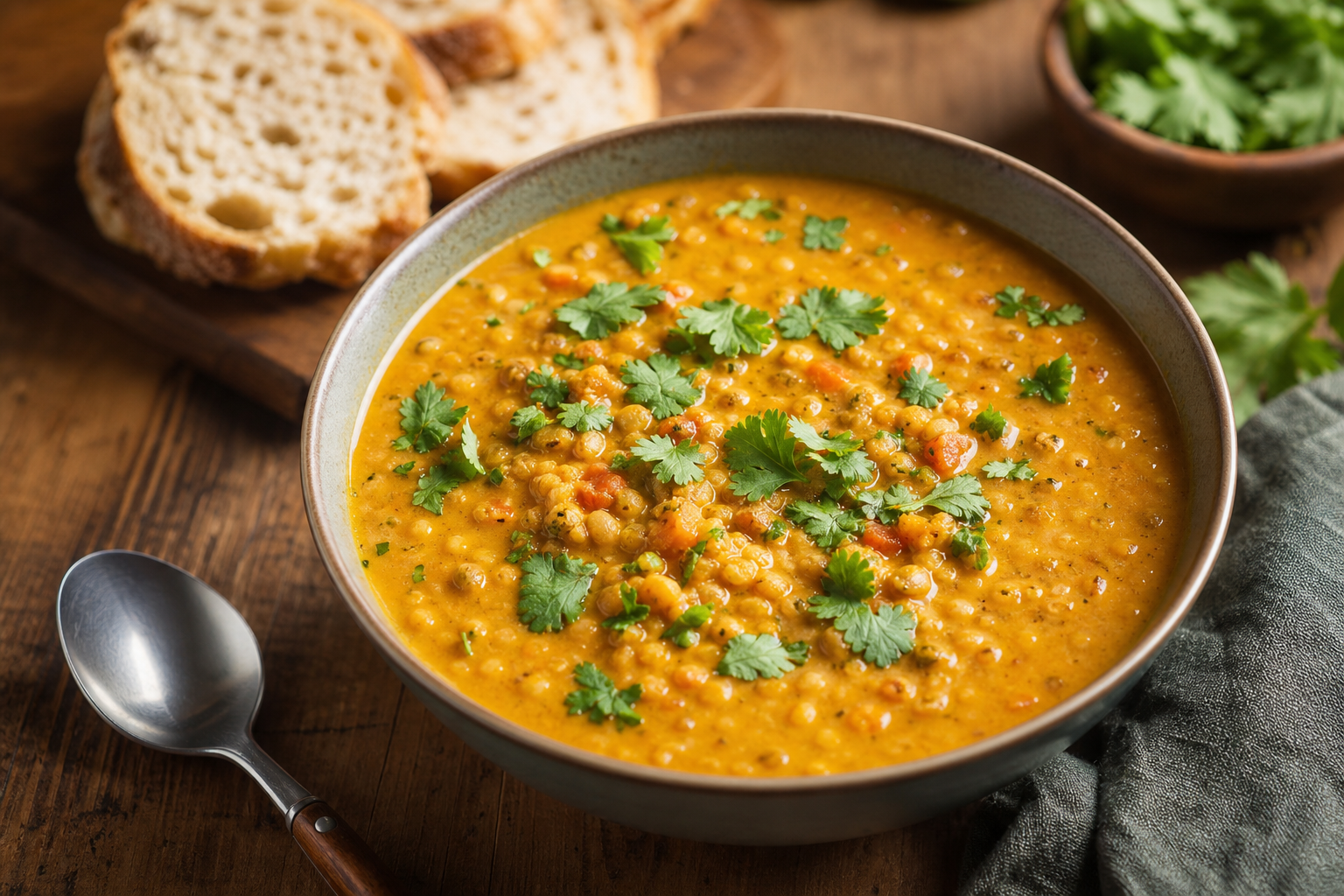 Slow Cooker Coconut Curry Lentil Soup