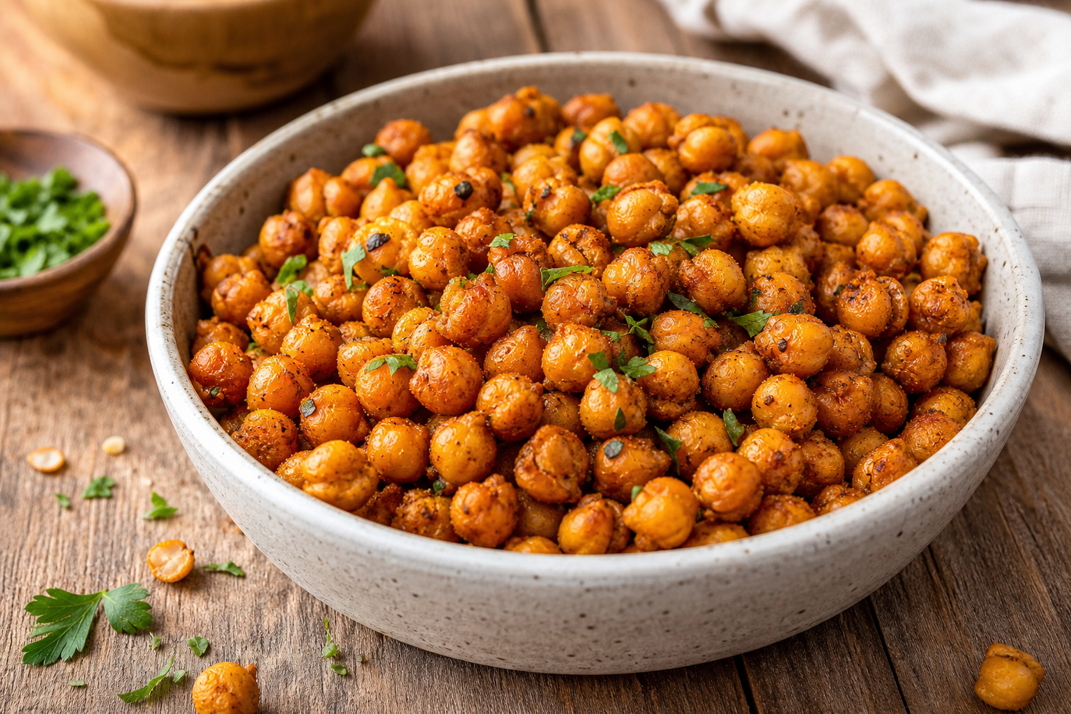 Smoky Paprika Roasted Chickpea Snack Mix