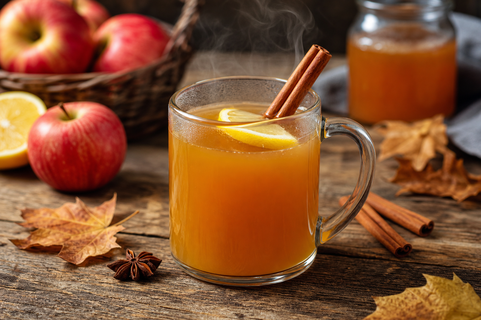 Spiced Cinnamon Hot Apple Toddy