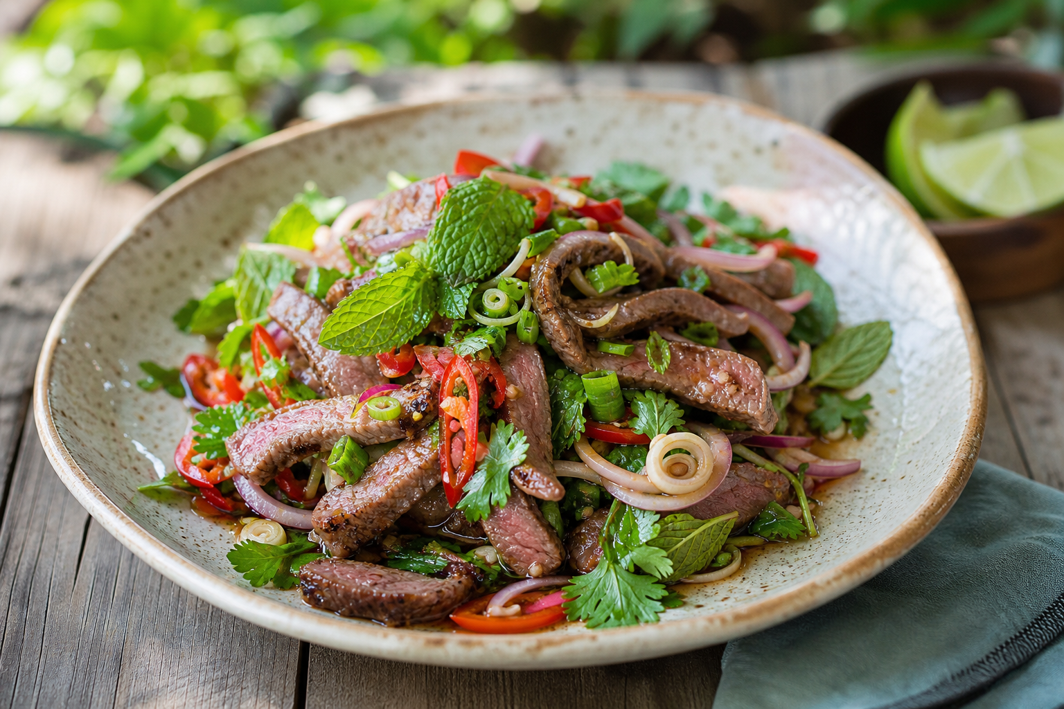 Thai Grilled Beef Salad with Lemongrass and Mint