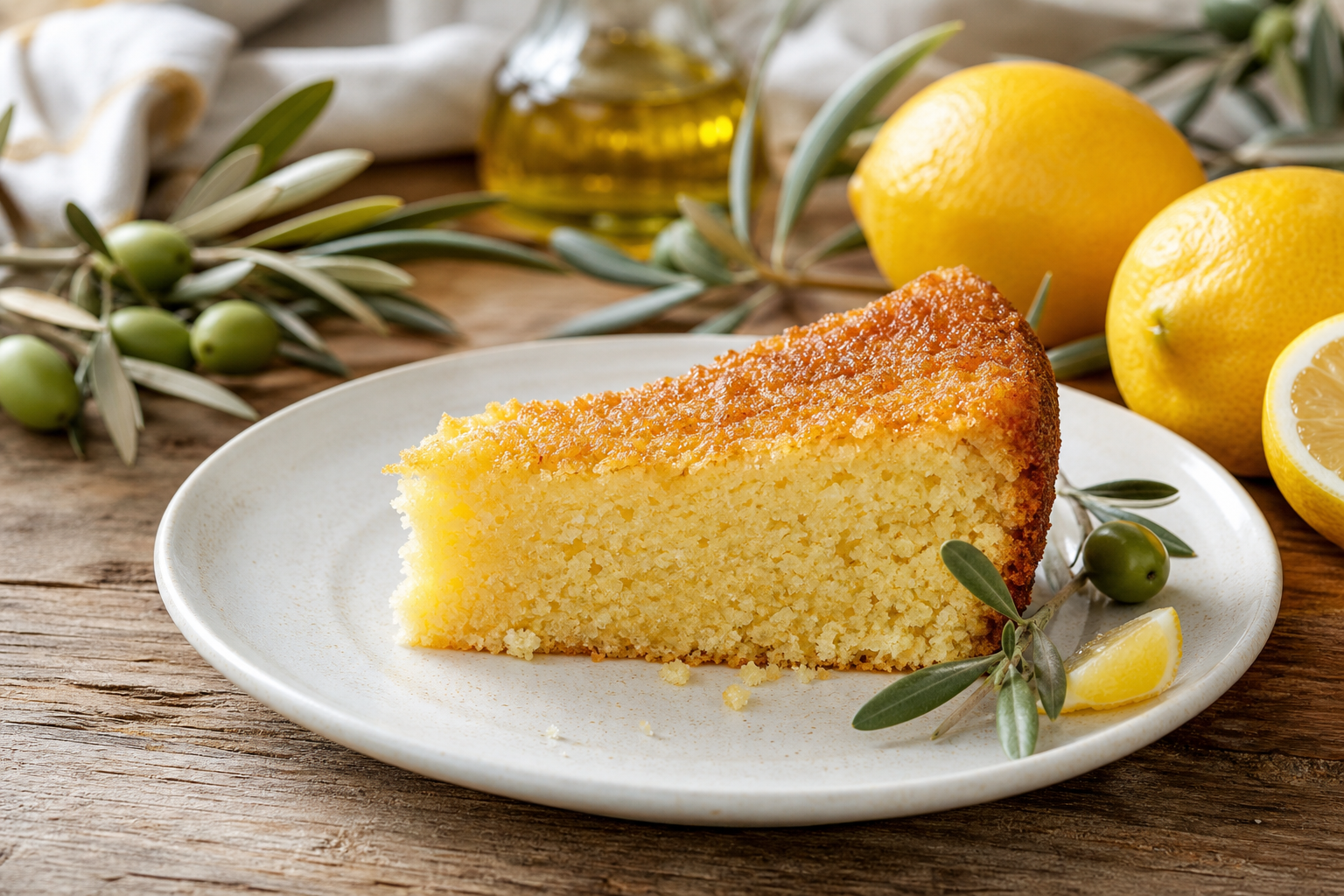 Baked Lemon Olive Oil Pound Cake