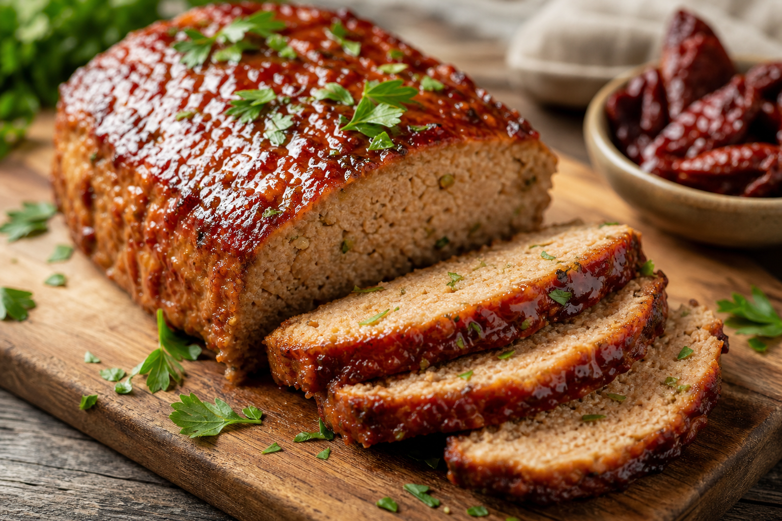 Chipotle Maple Glazed Turkey Meatloaf