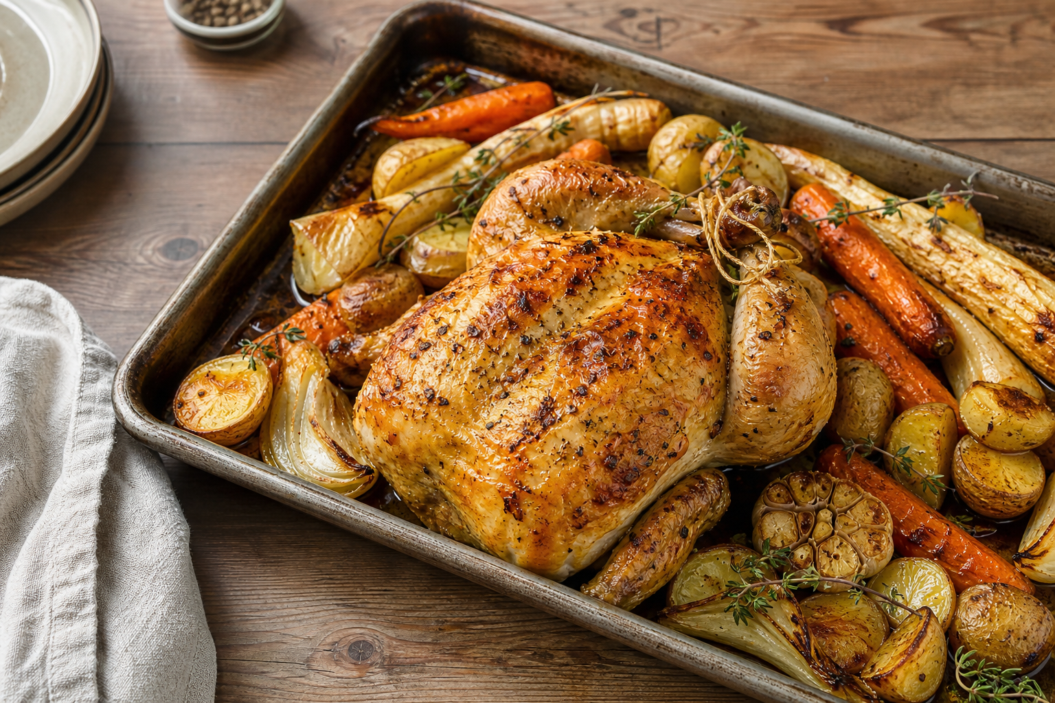Classic Chicken Pot Roast with Root Vegetables