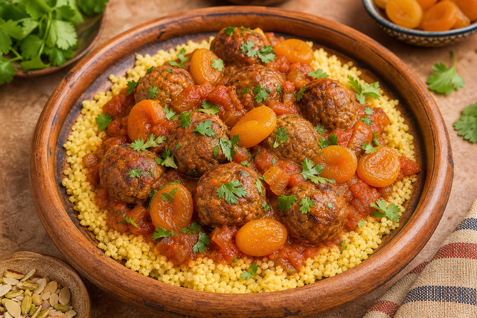 Moroccan Lamb Meatball Tagine