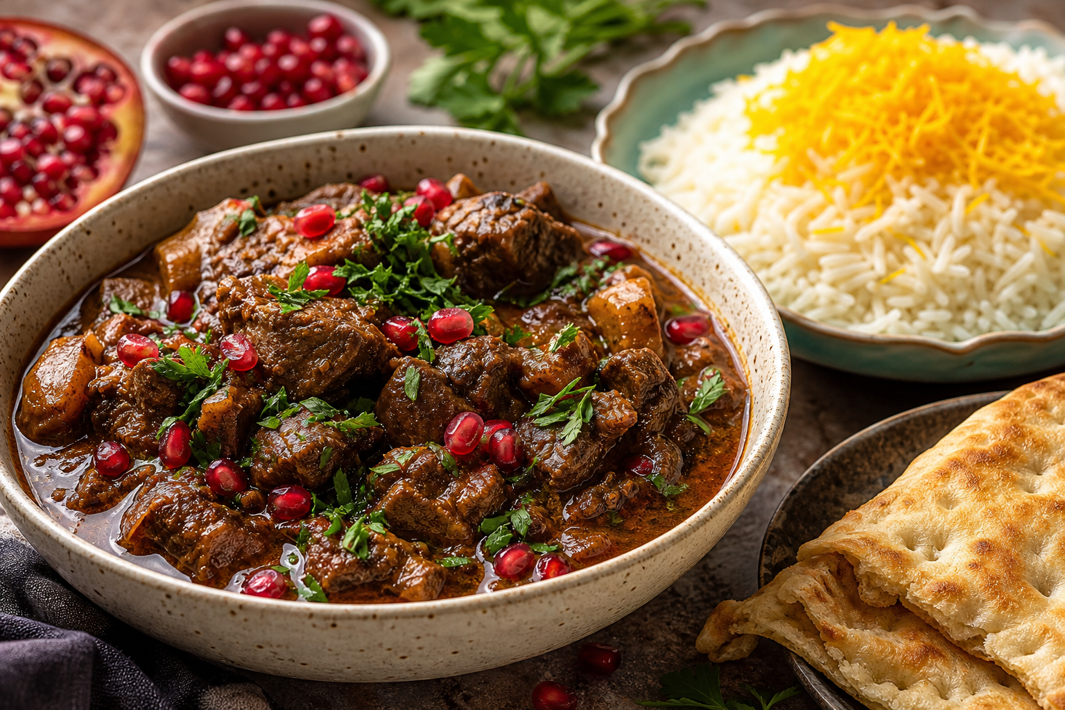 Persian Pomegranate Lamb Stew