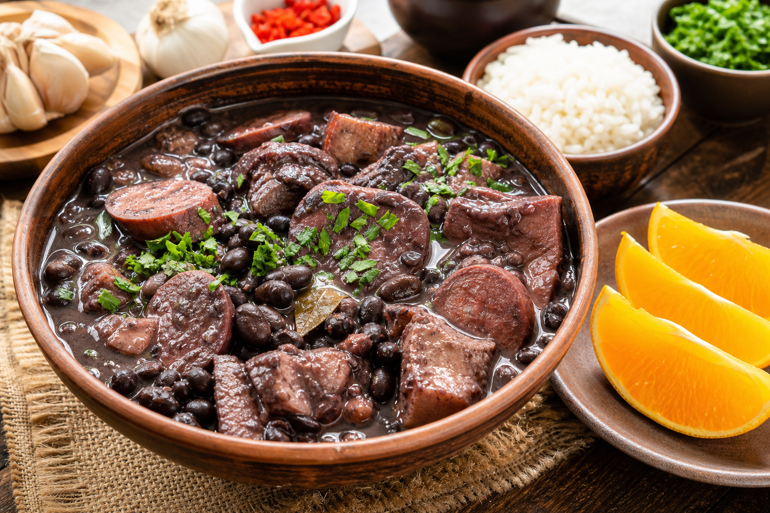 Slow Cooker Brazilian Feijoada Black Bean Stew