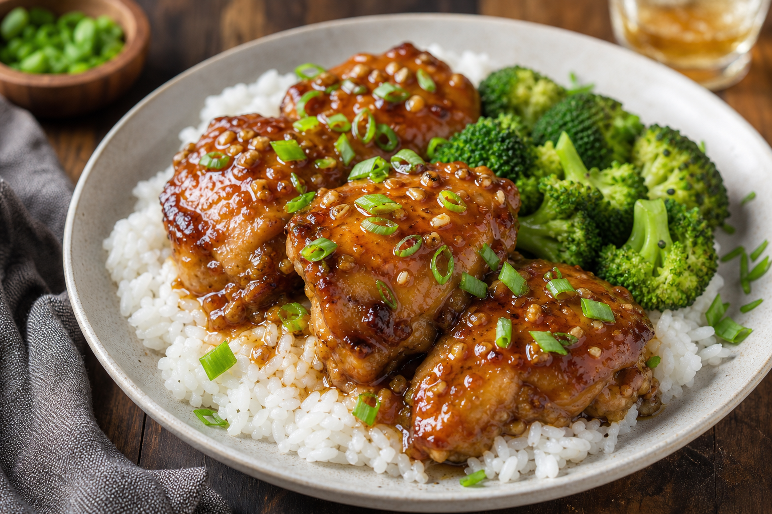 Slow Cooker Honey Garlic Chicken Thighs