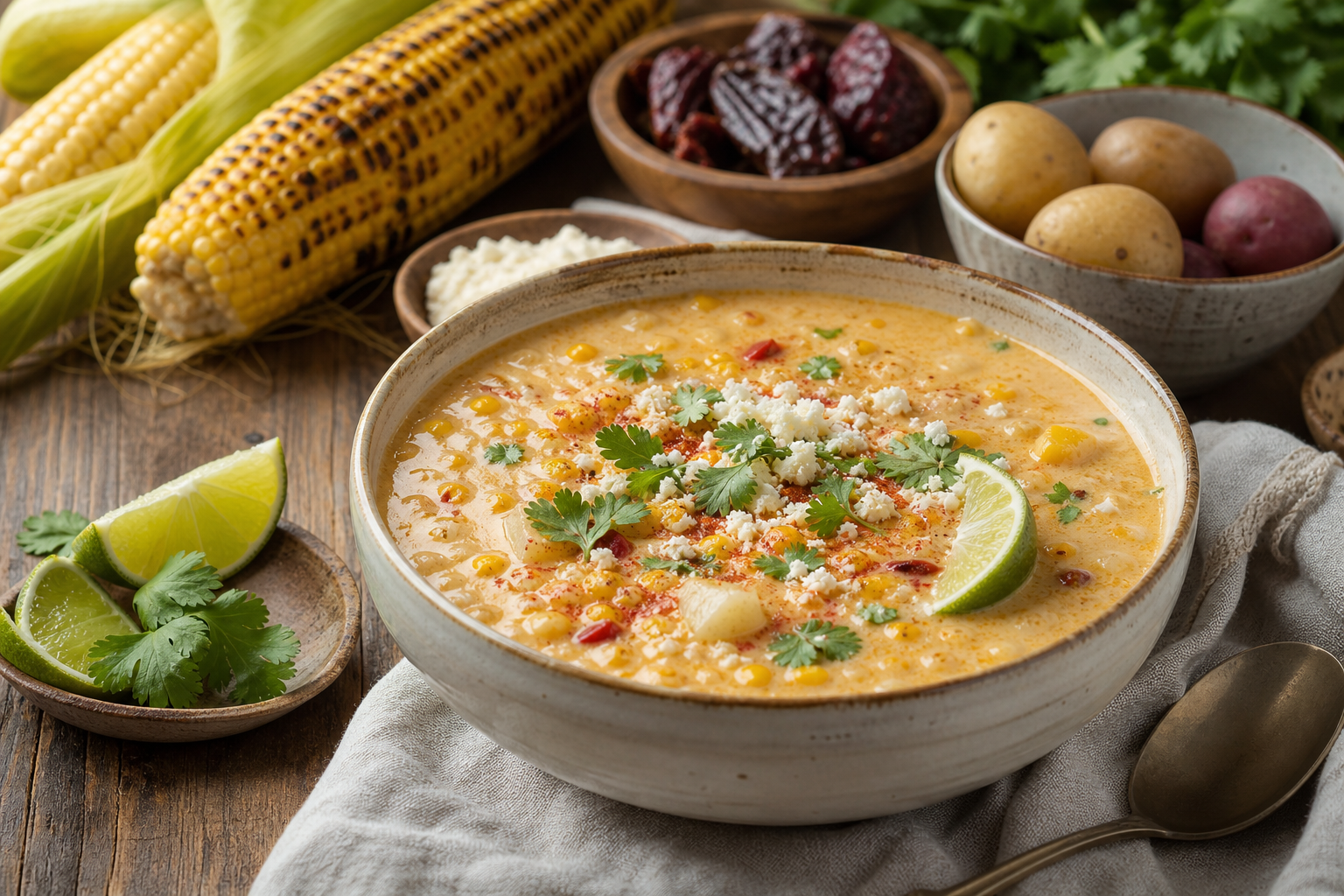Slow Cooker Mexican Street Corn Chowder