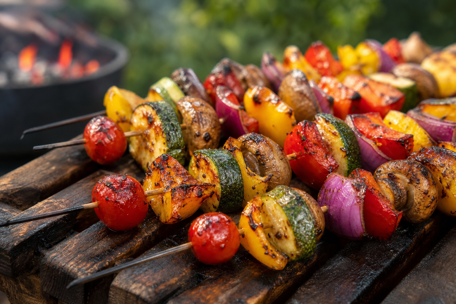 Smoky Chipotle Roasted Vegetable Skewers