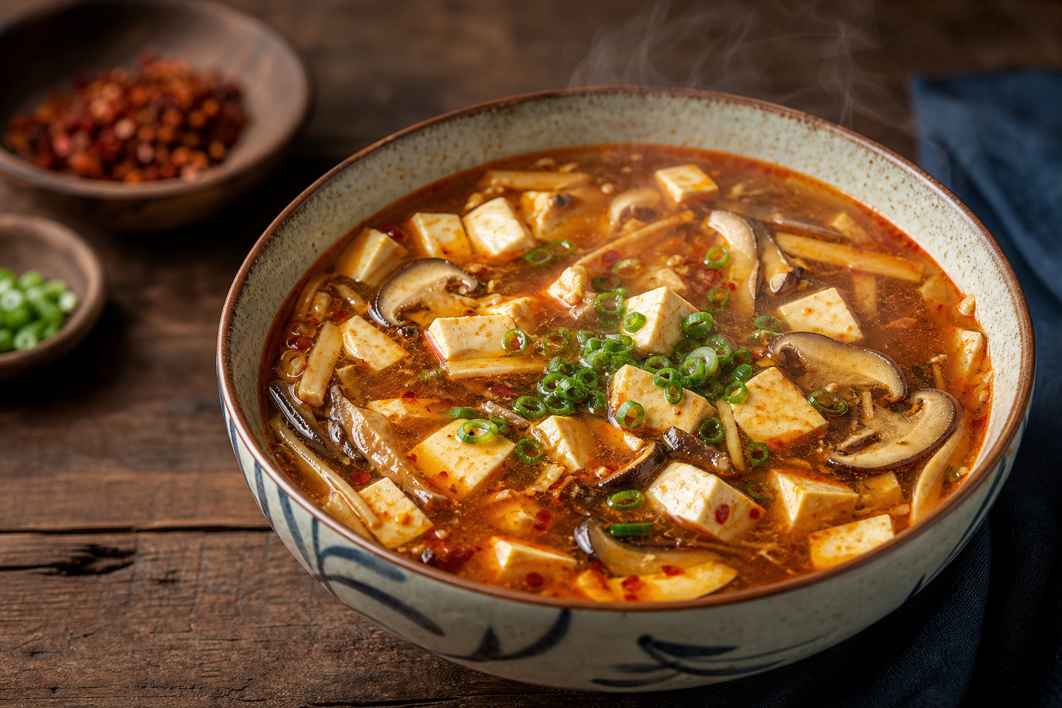 Szechuan Peppercorn and Tofu Hot & Sour Soup