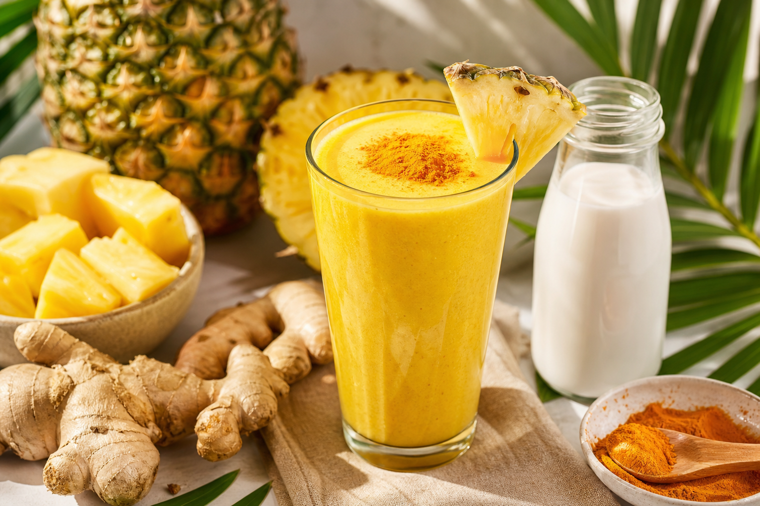Tropical Turmeric Pineapple Smoothie